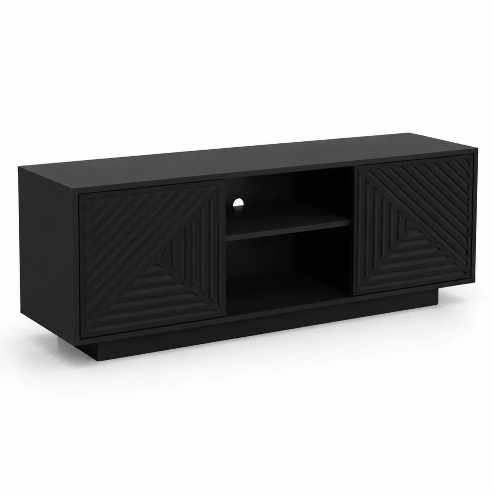 Mobile TV in MDF Nero 120x40x50 cm